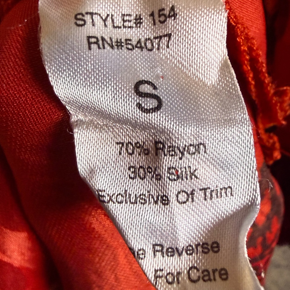 CAbi Red Abstract Patchwork Sleeveless Tunic Top … - image 4